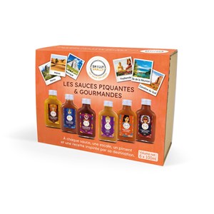 Coffret 6 sauces piquantes le tour du monde