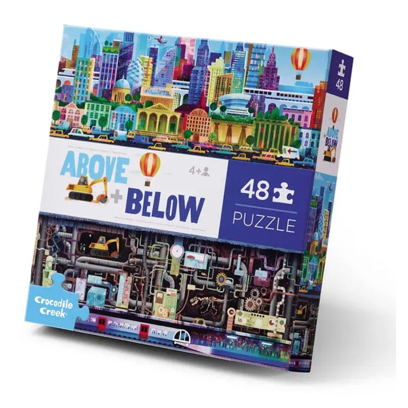 Puzzle crocodile creek bleu