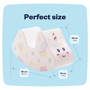 Jouet à bascule licorne blanche