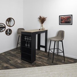 Lot de 2 tabourets de bar côtelé scott