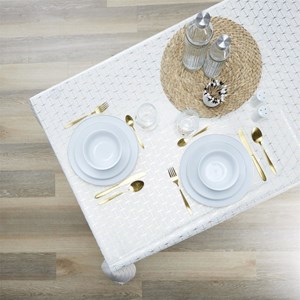 Nappe motif doré 140x250cm
