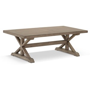 Table basse bois marron 130x70x45cm