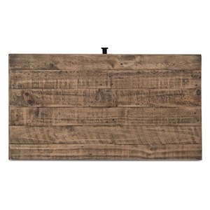 Console 1 tiroir bois-métal marron -