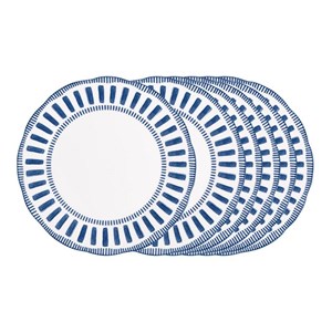 Assiette plate napoli  27 cm x6