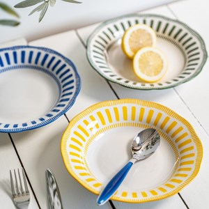 Assiette creuse napoli  22 cm x6