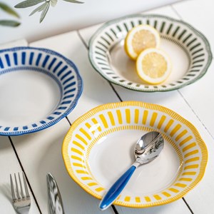 Assiette creuse napoli  22 cm x6
