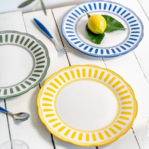 Assiette plate napoli  27 cm x6