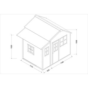Cabane enfant rouge loft 150