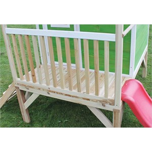 Cabane enfant sur pilotis verte loft 300