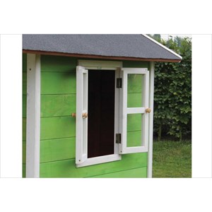 Cabane enfant sur pilotis verte loft 300