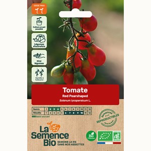 Tomate red pearshaped  bio