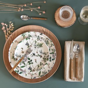 Assiette plate champêtre 27 cm x6