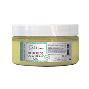 Beurre de cacao blanc cru bio