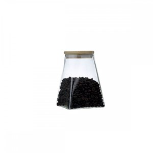 Pot triangulaire avec couvercle en bois 910ml