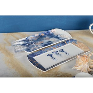 Plats à cake méduse 29x13cm - lot de 2