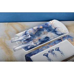 Plats à cake méduse 29x13cm - lot de 2