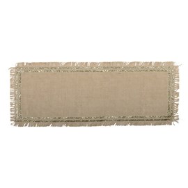 Chemin de table en toile de jute doré