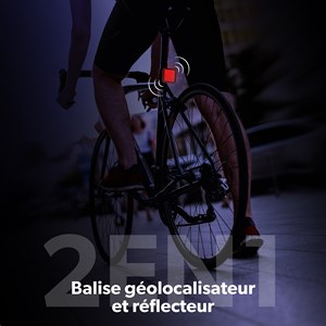 Réflecteur vélo avec traceur gps airtag