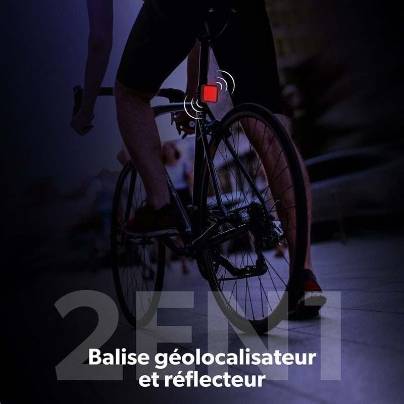 Protection Vélo Cachette Airtag Vélo Toptrek - Réflecteur Arrière Certifié StVZO - Anti-Vol Pour VTT Et VAE Réflecteur Arrière StVZO
