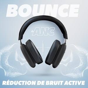 Casque bluetooth réduction de bruit noir