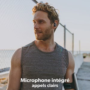 Ecouteurs bluetooth sans fil sport noir