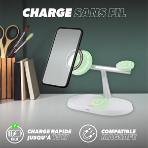 Station de charge sans fil 3 en 1