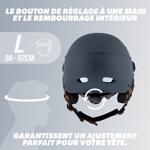 Casque vélo, taille l - bleu marine