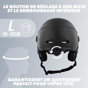 Casque vélo, taille l - noir mat