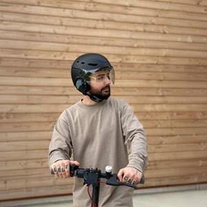 Casque vélo, taille l - noir mat