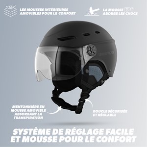 Casque vélo, taille m - noir mat