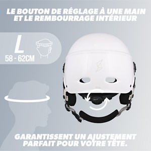 Casque vélo, taille l - blanc