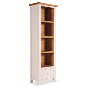 Bibliothèque 1 tiroir bois blanc -