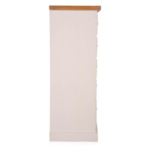 Commode 7 tiroirs bois blanc - théomine