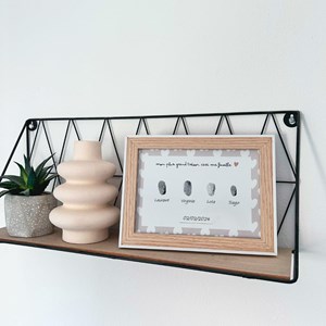 Cadre empreinte famille cadeau naissance