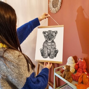 Coffret kit empreintes affiche lionceau