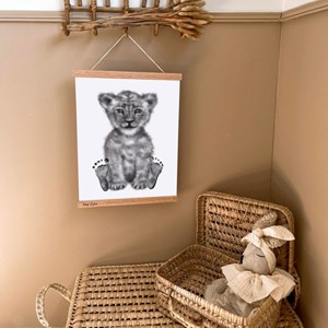 Coffret kit empreintes affiche lionceau