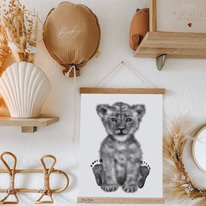 Coffret kit empreintes affiche lionceau