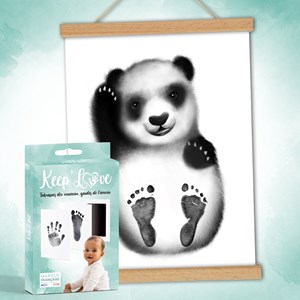 Coffret kit empreintes - affiche panda
