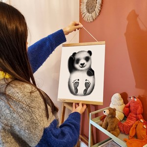 Coffret kit empreintes - affiche panda