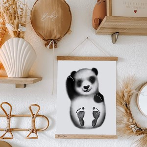 Coffret kit empreintes - affiche panda