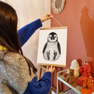 Coffret kit empreintes affiche pingouin