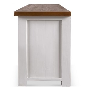 Meuble tv 3 tiroirs bois blanc -