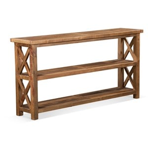 Console bois marron 180x40x90cm -