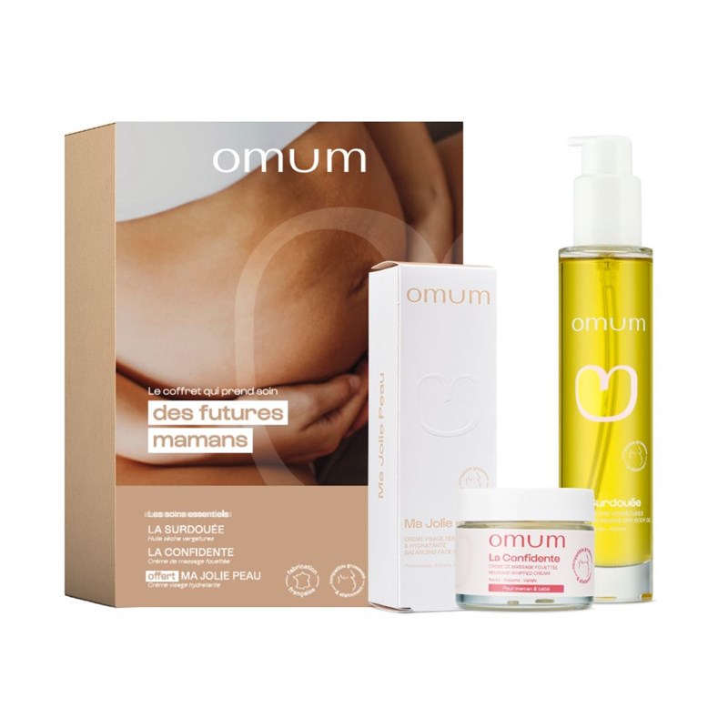 Coffret soin grossesse - coffret future maman - omum