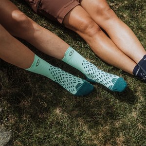 Chaussettes randonnée femme vert 35-36