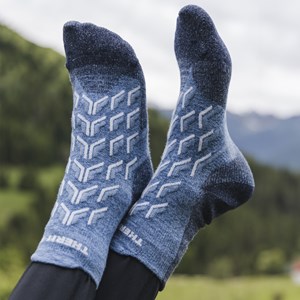 Chaussettes randonnée femme bleu 41-42