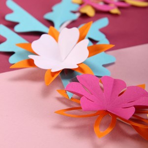 Kit créatif couronne de fleurs en papier