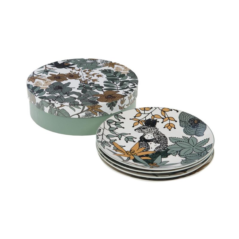 Lot de 4 assiettes à dessert neva