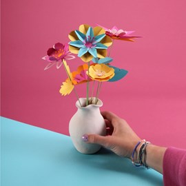 Kit créatif bouquet de fleurs en papier