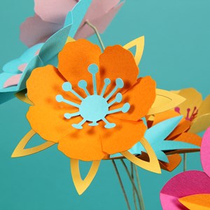 Kit créatif bouquet de fleurs en papier